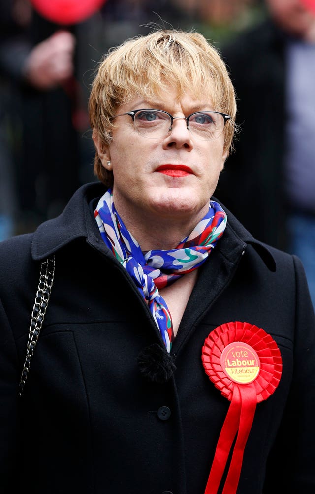 Comedian Eddie Izzard came fourth in the ballot for seats on the NEC