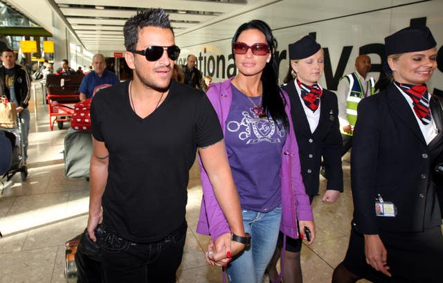 Katie Price and Peter Andre 