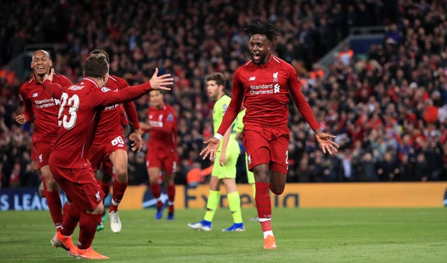 Liverpool's Divock Origi scored the crucial fourth against Barcelona.