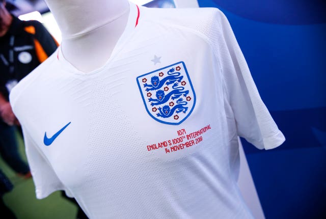 England shirts will have players' heritage number printed on them for the Montenegro clash