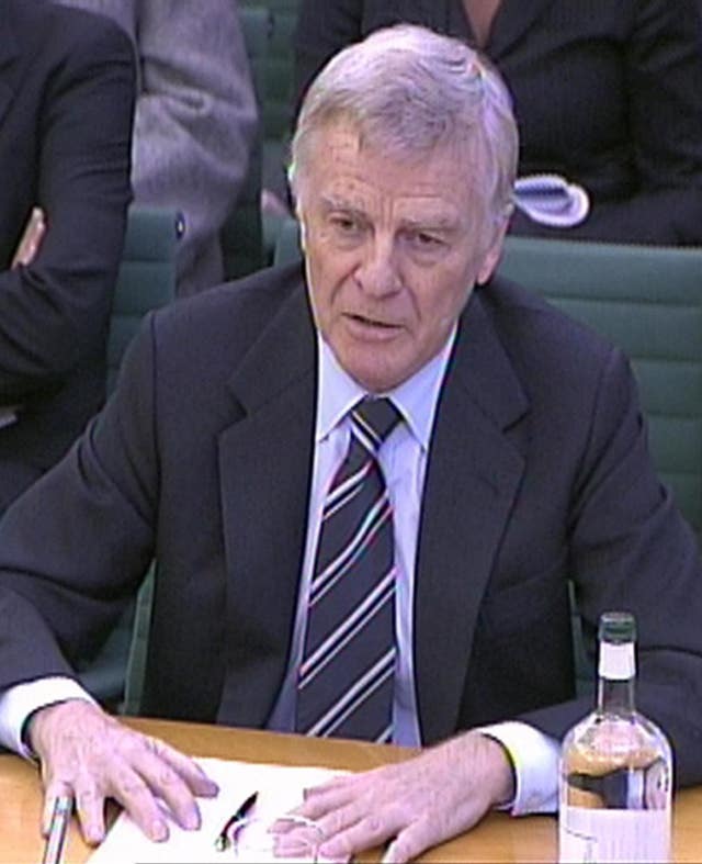 Max Mosley gives evidence to the Culture, Media and Sport Committee about his treatment by the media