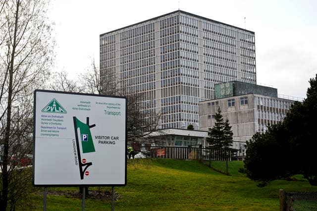 The main DVLA building in Swansea