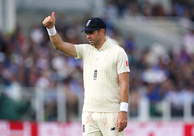 James Anderson overcame fitness concerns to take his place in the side
