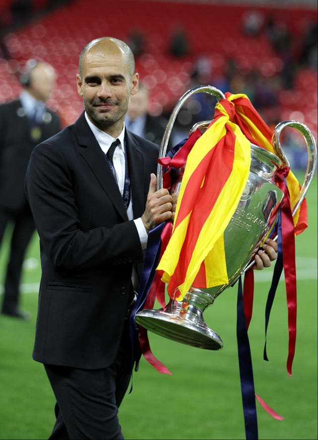Guardiola won the Champions League with Barcelona