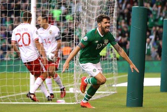 Robbie Brady scored against Gibraltar as the Republic of Ireland maintained top spot