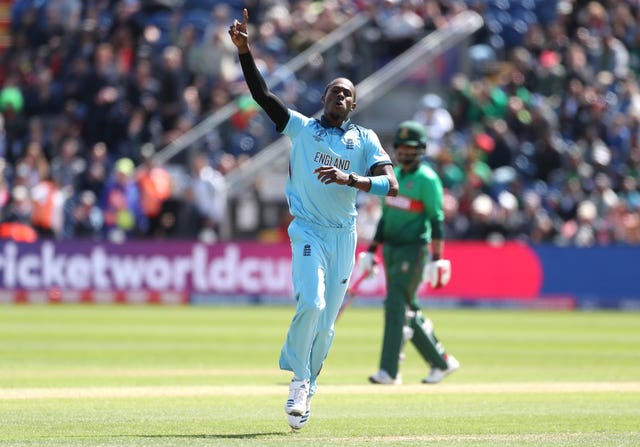 Jofra Archer is England's leading wicket-taker in the World Cup with six scalps in three matches (David Davies/PA) 