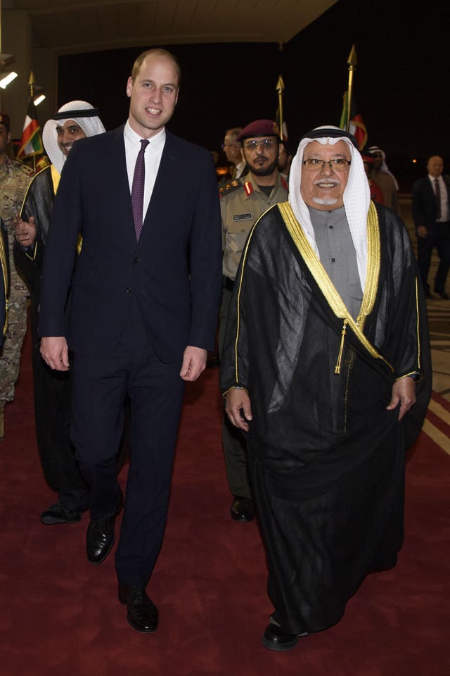 Royal tour of Kuwait and Oman – Day 1