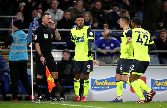 Huddersfield's disallowed goal at Cardiff was one of several contentious decisions to go against Huddersfield
