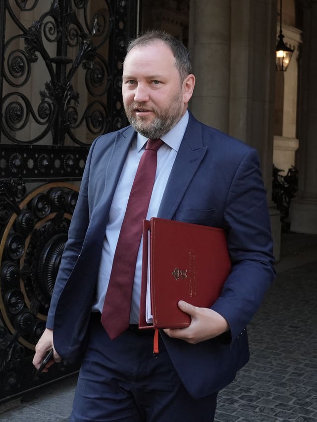 Scottish Secretary Ian Murray attends a Cabinet meeting