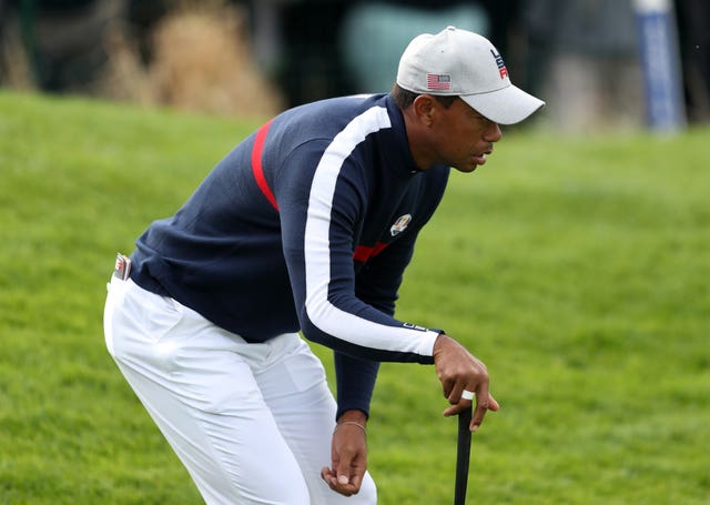 Tiger Woods insists he is ready to go again on Saturday after speculation his back was causing a problem.