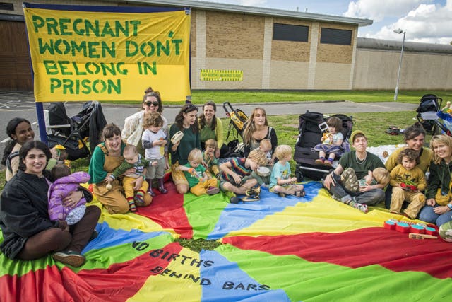 No Babies Behind Bars protest