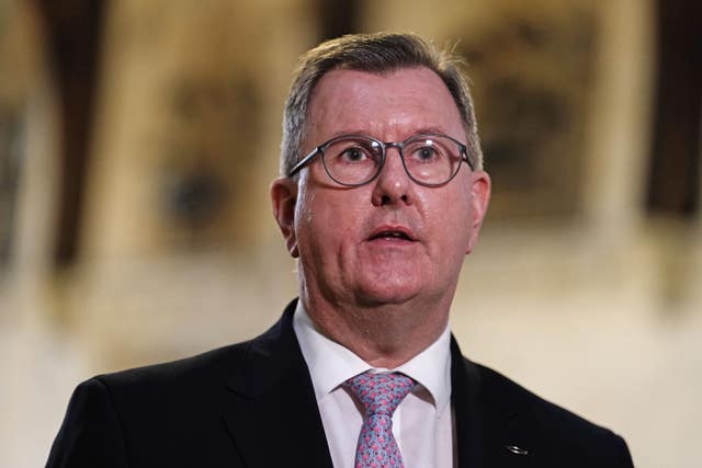 DUP leader Sir Jeffrey Donaldson