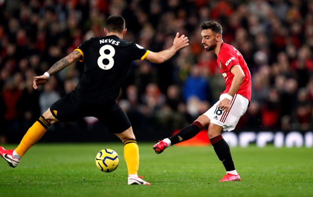 Fernandes played in the role behind striker Martial