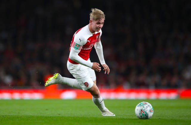 The likes of midfielder Emile Smith Rowe will be keen for another chance to impress Emery. 