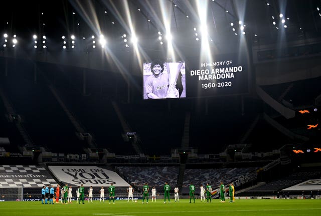 A minute's silence was held before kick-off