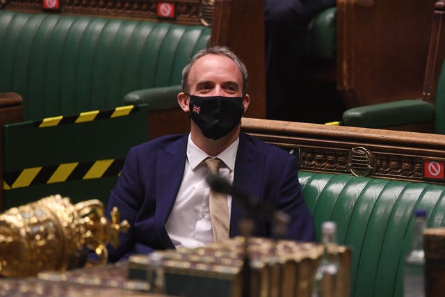 Foreign Secretary Dominic Raab's comments on trading with countries that do not meet European human rights' standards were leaked