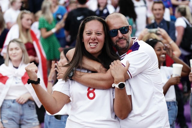 Fans watch England v Germany – UEFA Women’s Euro 2022 – Final
