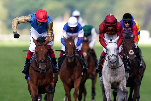 Gregory (left) won the Queen's Vase at Royal Ascot in 2023