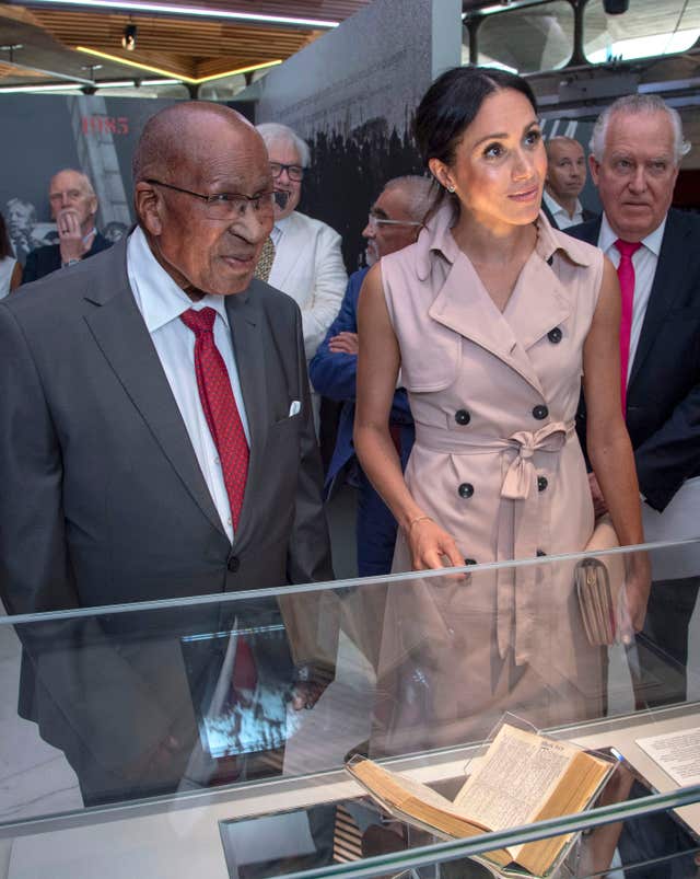 Meghan with Andrew Mlangeni