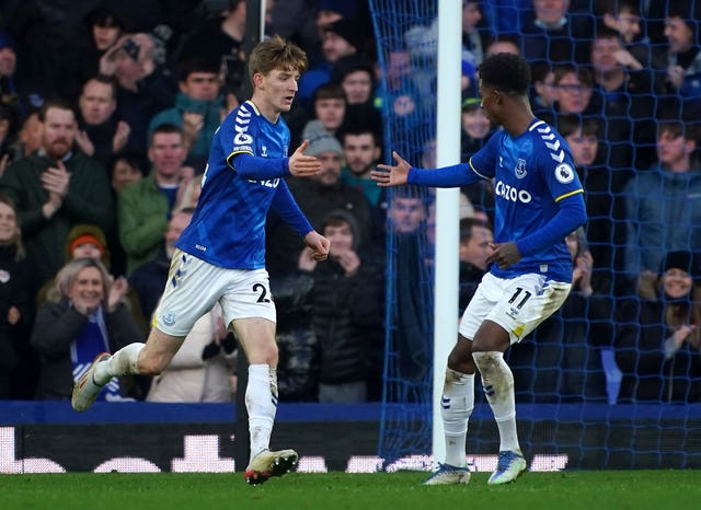 Anthony Gordon celebrates