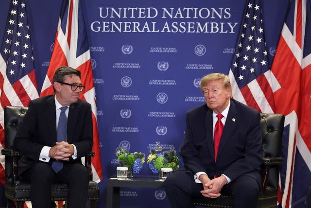 Prime Minister Andy Burnham meets with US President Donald Trump in New York