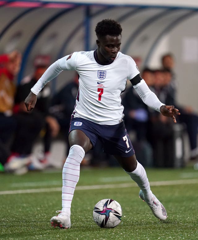 England’s Bukayo Saka was targeted by online abuse after the defeat to Italy in the Euro 2020 final