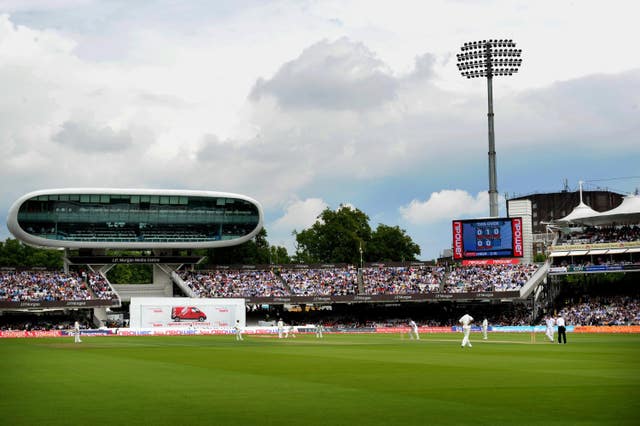 England in Test action at Lord's