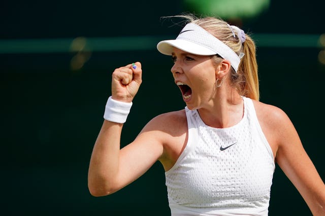 Katie Boulter made it through to round three