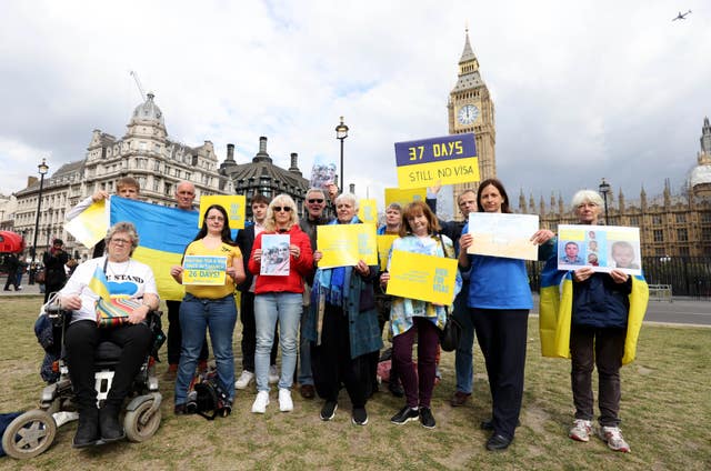 The has been criticism of the time it is taking for visas to be processed (James Manning/PA)