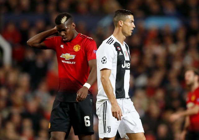 Paul Pogba could not prevent Manchester United from losing at home to Juventus (Martin Rickett/PA).
