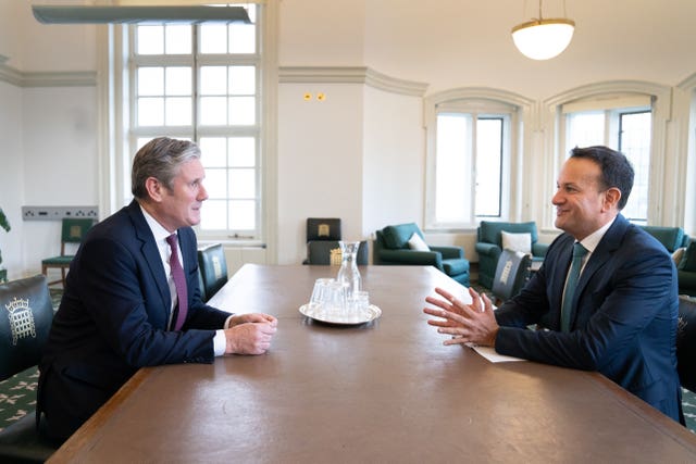 Sir Keir Starmer meeting with Tanaiste Leo Varadkar