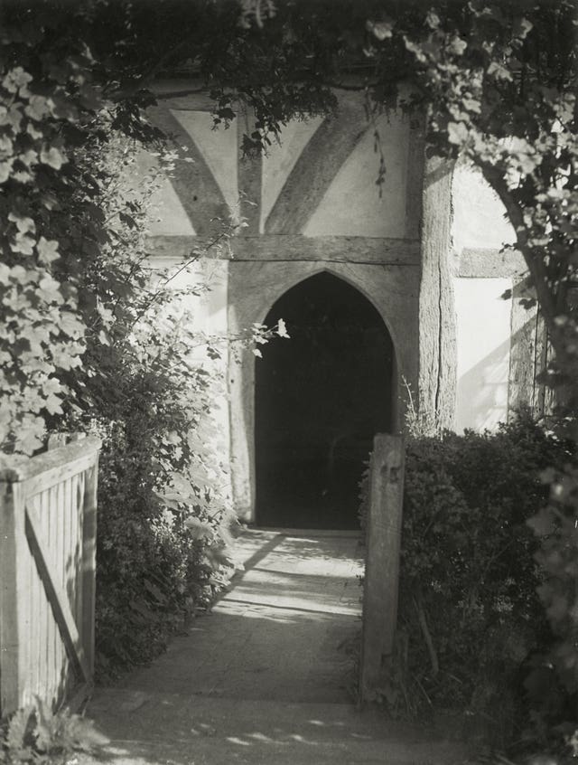 The north entrance at Alfriston in 1938