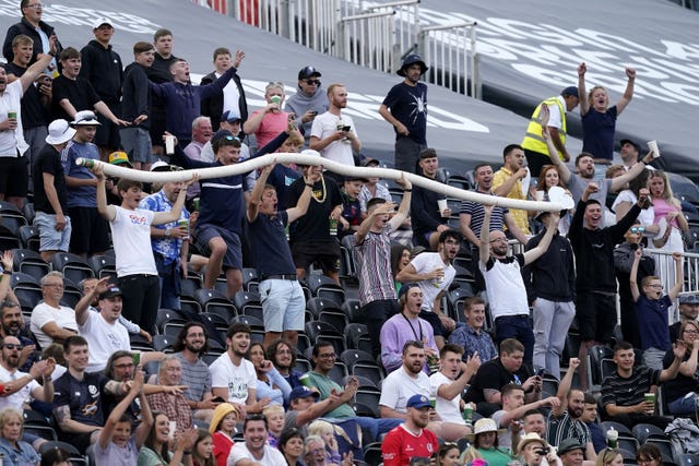 There has been some bemusement at some of the crowd behaviour (Nick Potts/PA)