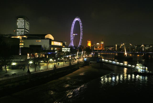 London at night