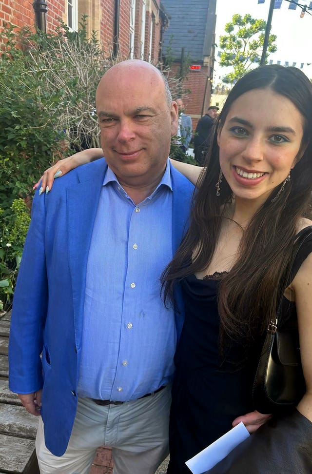 Mike Lynch with his daughter Hannah