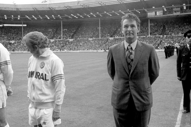 Bremner had earlier lined up next to new manager Brian Clough, an image recreated in 'The Damned United'
