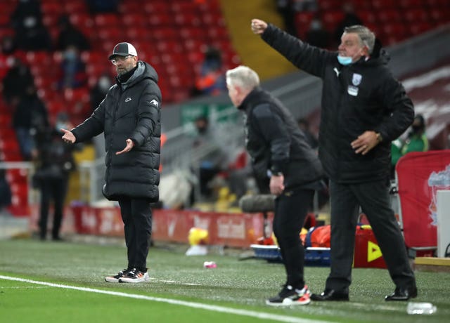 Jurgen Klopp, left, and Sam Allardyce, right