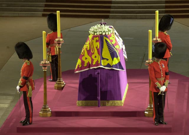 The Queen Mother's lying in state