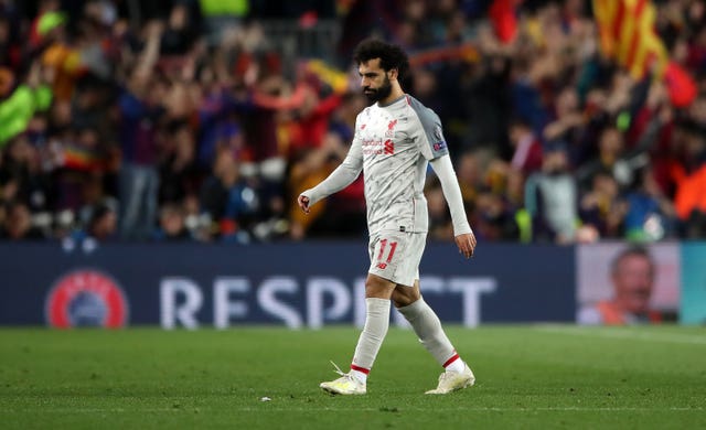 Mohamed Salah could not take his chance in the Nou Camp