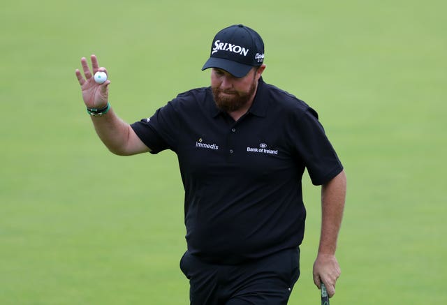 Overnight Open leader Shane Lowry was due to tee off his third round at 3.50pm.