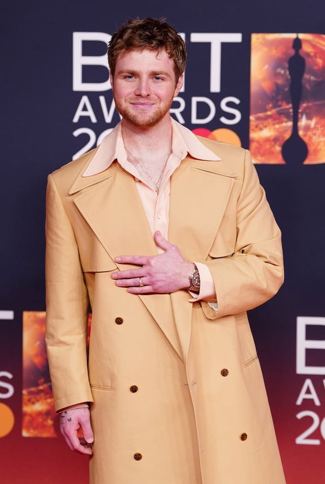 Alex Warren attending the Brit Awards 2026 at Co-op Live in Manchester