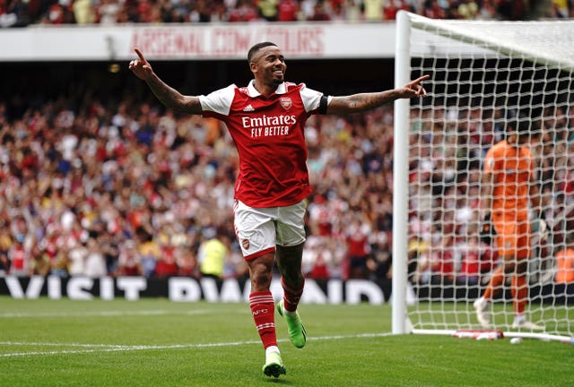 Gabriel Jesus made a quick impression in front of Arsenal's fans
