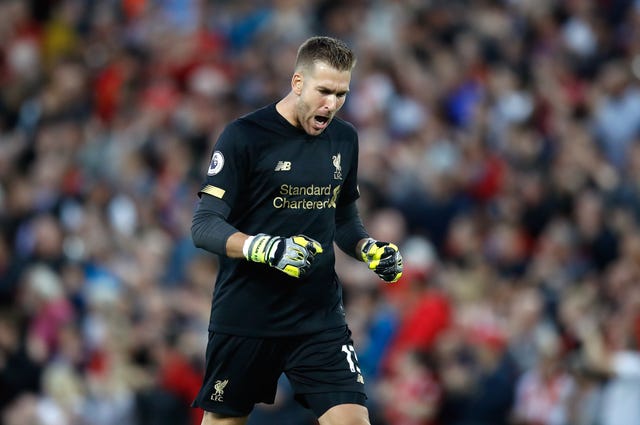 Adrian made his Liverpool debut in the first half against Norwich