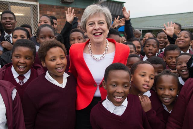 Theresa May trip to Africa