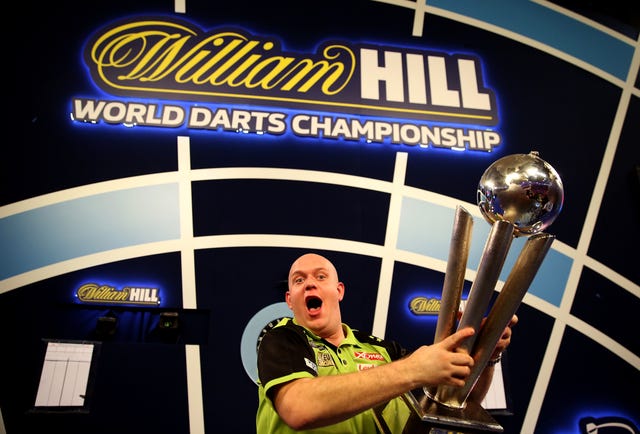 Van Gerwen is bidding to defend his title