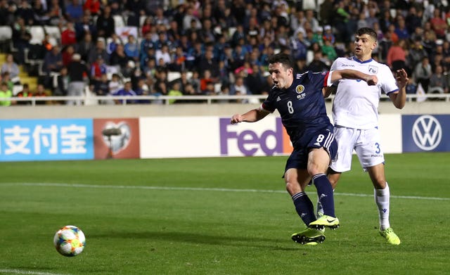 Five in five for John McGinn as Scotland win in Cyprus