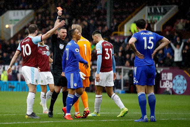 Harry Maguire was sent off early on in Leicester's Premier League game at Burnley and is apparently a target for the Czech Republic forwards.