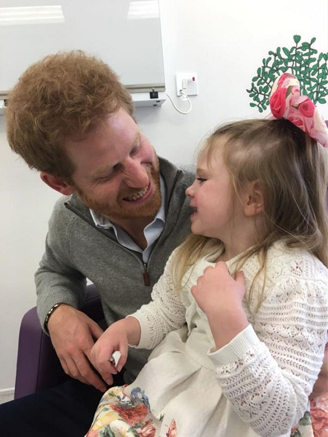 Prince Harry with Ollie Carroll
