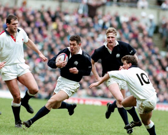 Adam joined his father Gavin (centre) in appearing at a World Cup - the first father and son to do so