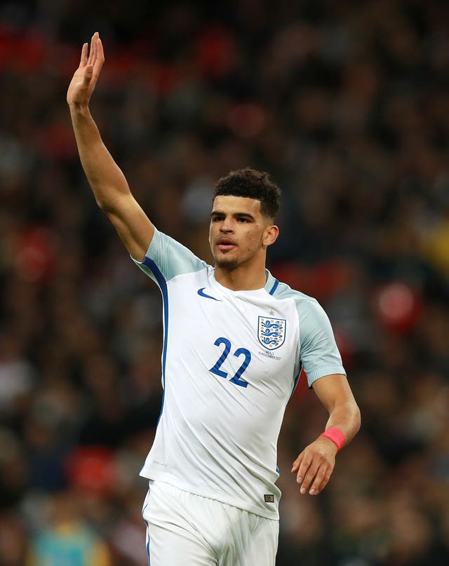 Dominic Solanke came off the bench against Brazil to make his senior England debut.
